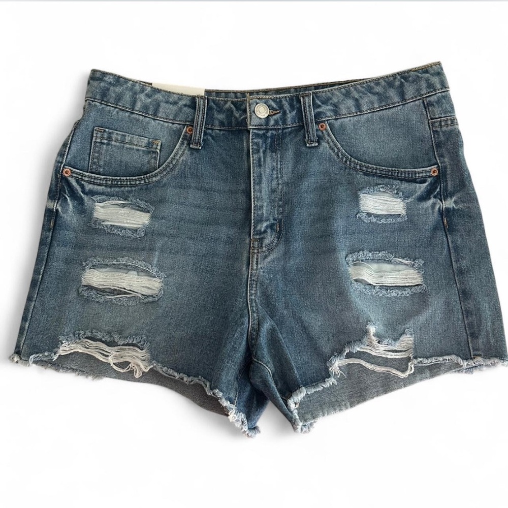 NWT Refuge Distressed Jean Shorts with Raw Hem Juniors Size 9